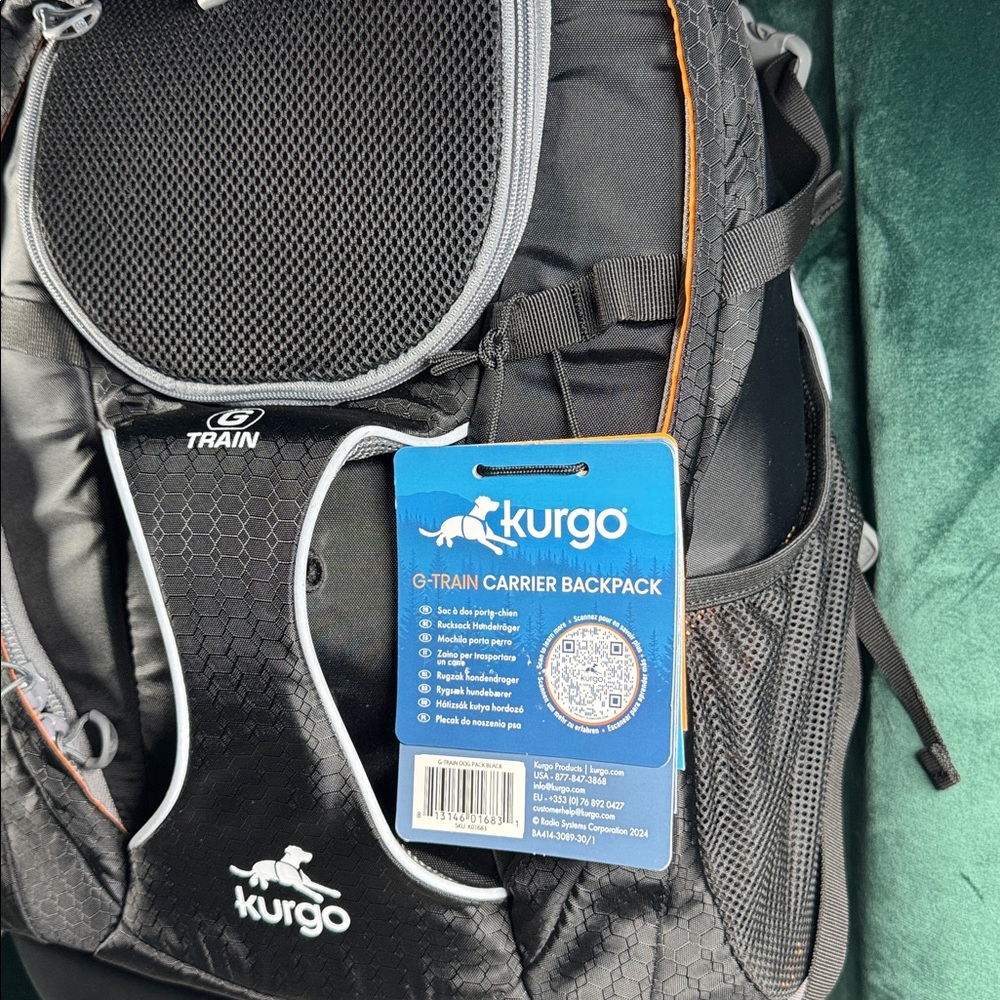 Kurgo G-Train Dog Carrier Backpack, Black - Picture 3 of 13